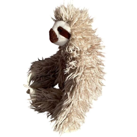 Wild Republic Sloth Plush 18" Shaggy 3 Toed Tan Stuffed Animal Toy Jungle Zoo - Picture 4 of 14